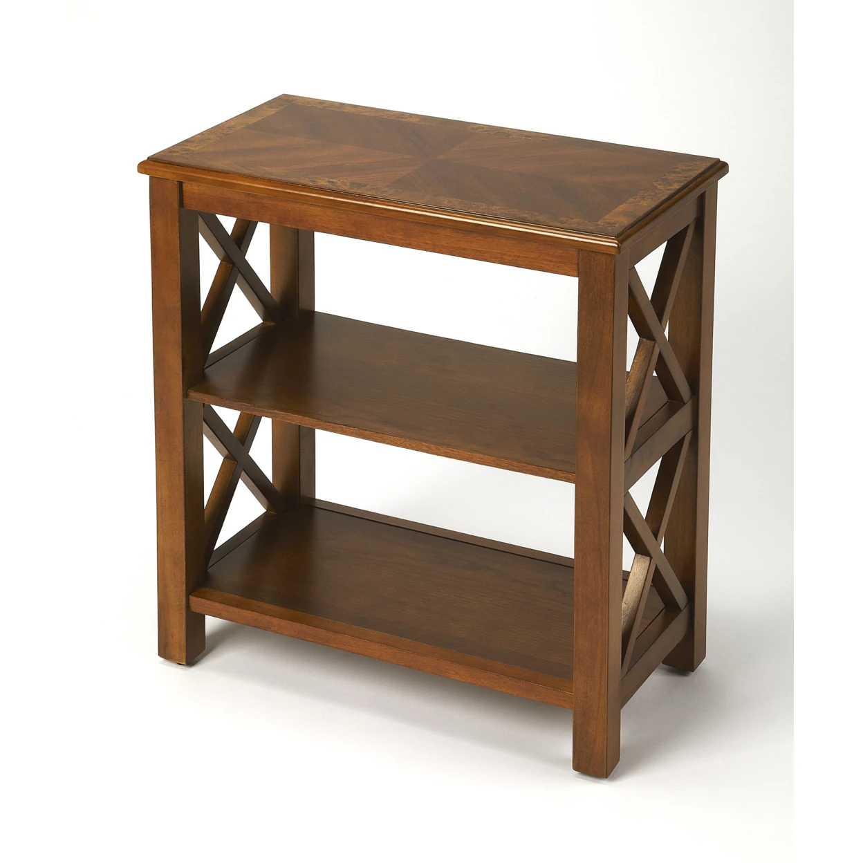 Butler Vance Olive Ash Burl Bookcase