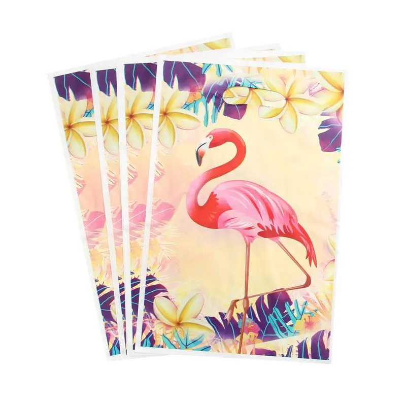 50pcs/lot Party Supplies Gift Bag loot Bag Tinkerbell Sesame Street Cartoon Theme Party Festival&event Birthday Decoration Favor - Цвет: Flamingos