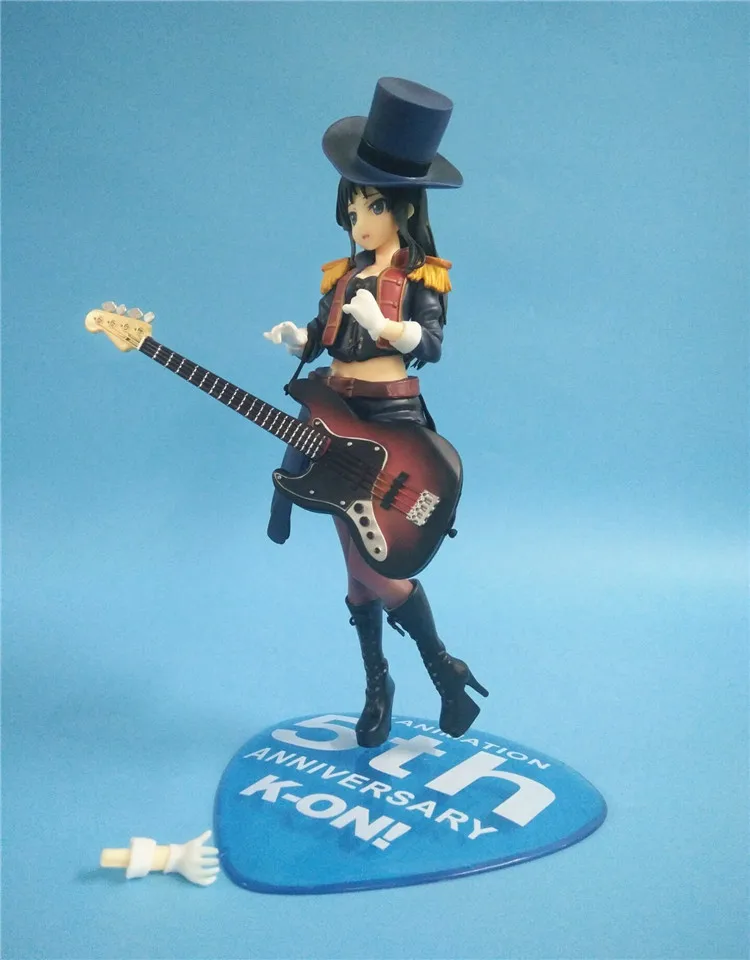 20 см аниме фигурки K-ON 5th Юбилей akiyama Mio бас-гитара Ver 1/8 весы коллекция моделей pvc игрушки куклы