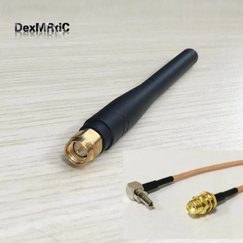 3G Антенна 800-2100 МГц 3dBi SMA Male Omni антенна + женский переключатель CRC9 мужской правый