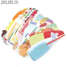 30 шт./лот, милые, миленькие в японском стиле(«Каваий») для мороженного, газировки Бумага Закладка для книги подарочные канцелярские товары пленка закладки книжные держатели клипы школьные принадлежности