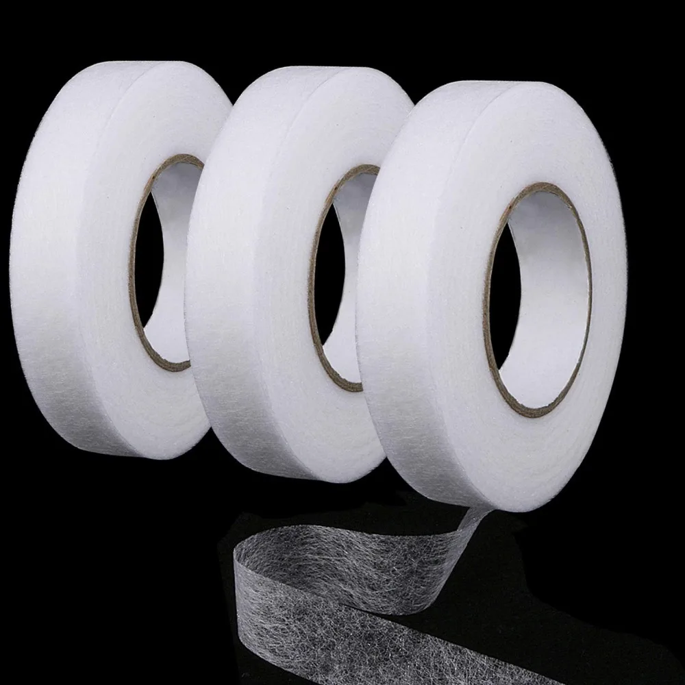 70 Yard//Roll LIHAO 2 Roll of Hem Tape Fabric Fusing Iron-on Double Side Hemming Tape