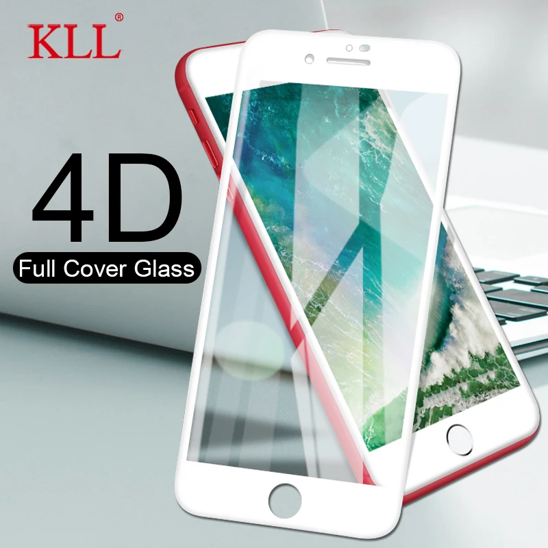 4D для iPhone 7 Plus защитное стекло с полным покрытием (3D обновление) пленка из