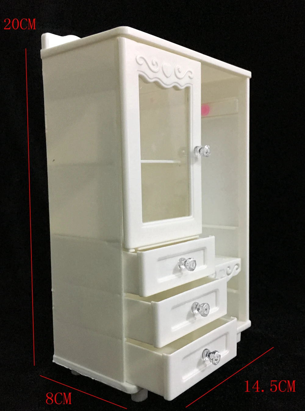 NK مجموعة واحدة دمية اكسسوارات الأبيض خزانة خزانة ل باربي دمية الأميرة دريم هاوس الأثاث مصغرة أفضل هدية ل طفل