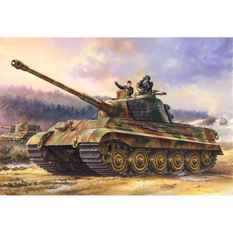 Модель Meng немецкая Тяжелая емкость Sd.Kfz.182 King Tiger [Henschel Turret] модель с чехлом набор