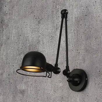 Classic Nordic loft industrial style adjustable jielde Wall Lamp Vintage sconce wall lights LED for living room bedroom bathroom wall lamps vintage led creative cage e27 sconce wall lights for living room bedroom bar 2 pcs vintage black loft iron wall lamp