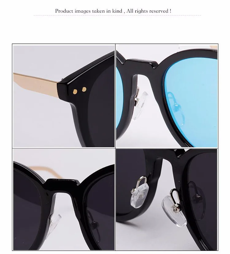 Ralferty Марка Качество корейский стиль поляризационные круглые женские солнцезащитные очки зеркало поляризованные солнцезащитные очки для