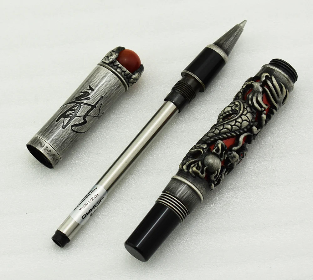 جديد Jinhao Dragon King Vintage قلم الكرات الدوّار...