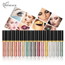 

NICEFACE 17 Colors For Choose Metallic Pigment Professional Cream Eye Shadow Waterproof Cosmetics Diamond Liquid Highlighter