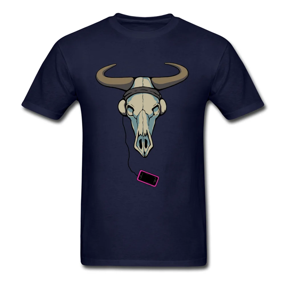 Skull Likes Music Too_navy