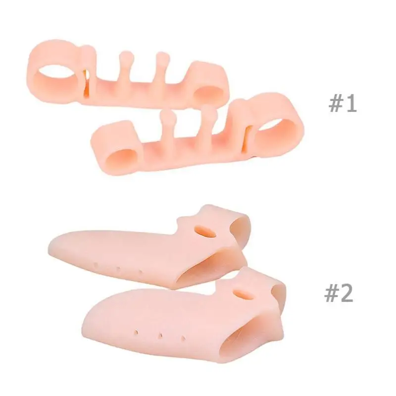 1 пара корректор для пальцев ног разделитель пальцев при вальгусной деформации ортопедические поставки педикюрное средство по уходу за ногами Силиконовый разделитель для ног