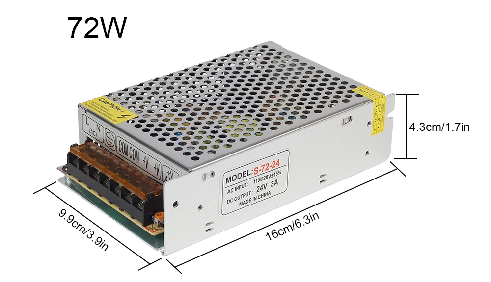 Трансформаторы DC24V Светодиодный адаптер 24 Вт 48 Вт 240 Вт 360 Вт импульсный источник питания