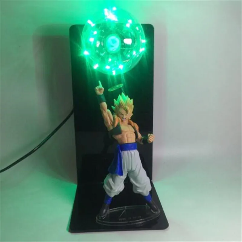 Воротник-стойка мультфильм Dragon Ball Son Goku характер настольная лампа 5 цветов лампы дополнительный AC110V/220 V светодиодный ночник Украшения в спальню модель