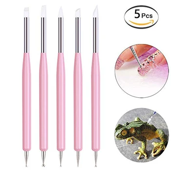 

5pcs/set Cakes Decorating Needle Modelling Tool Dotting Tools Double-headed Carving Icing Sugar Craft Fondant Clay Sculpt Tool