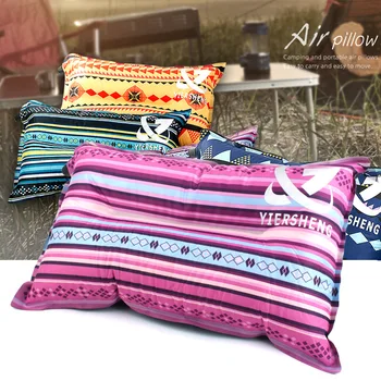 

Outdoor National Wind Automatic Inflatable Pillow Leisure Tent Camping Equipment Lunch Break Pillow Car Travel Pillow Pillow