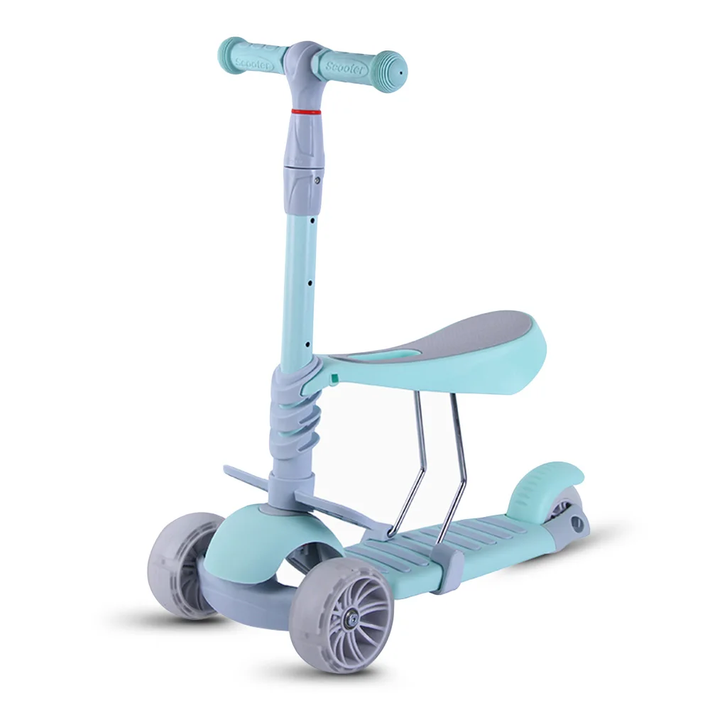 

Detachable Seat Kick Scooters Baby Walker Three-In-One Three-Wheeled Adjustment Foot Scooters For Kids