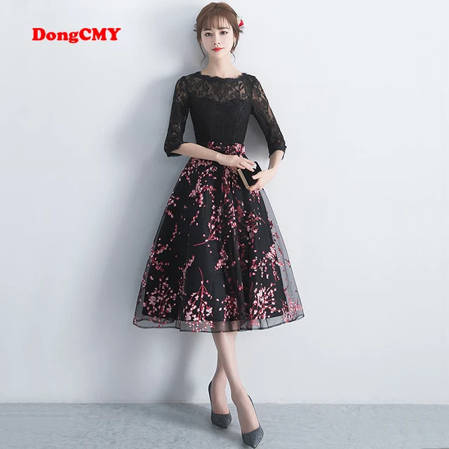 DongCMY nowy nabytek 2019 krótki czarny kolor suknia wieczorowa elegancki Party kobiety suknie wieczorowe tanie i dobre opinie Wysoka Tea-długość NONE Mikrofibra Wzór -Line empire Satin REGULAR Illusion Prom dresses DongCMY nowy nabytek 2019 krótki czarny kolor suknia wieczorowa elegancki Party kobiety suknie wieczorowe tanie i dobre opinie Wysoka Tea-długość NONE Mikrofibra Wzór -Line empire Satin REGULAR Illusion Prom dresses