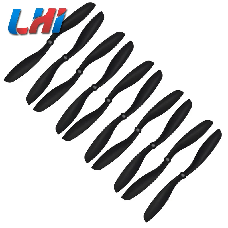 RC plane 5 Pairs 8x4 8045 8045r Counter Rotating Propeller Props Black Cw Ccw