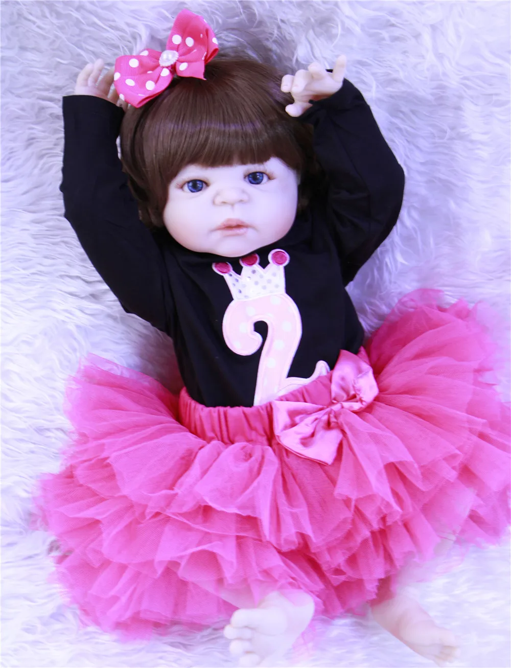 Кукольная Кукла Reborn 55 см ручная работа полностью силиконовая кукла Bebe Boy Boneca в