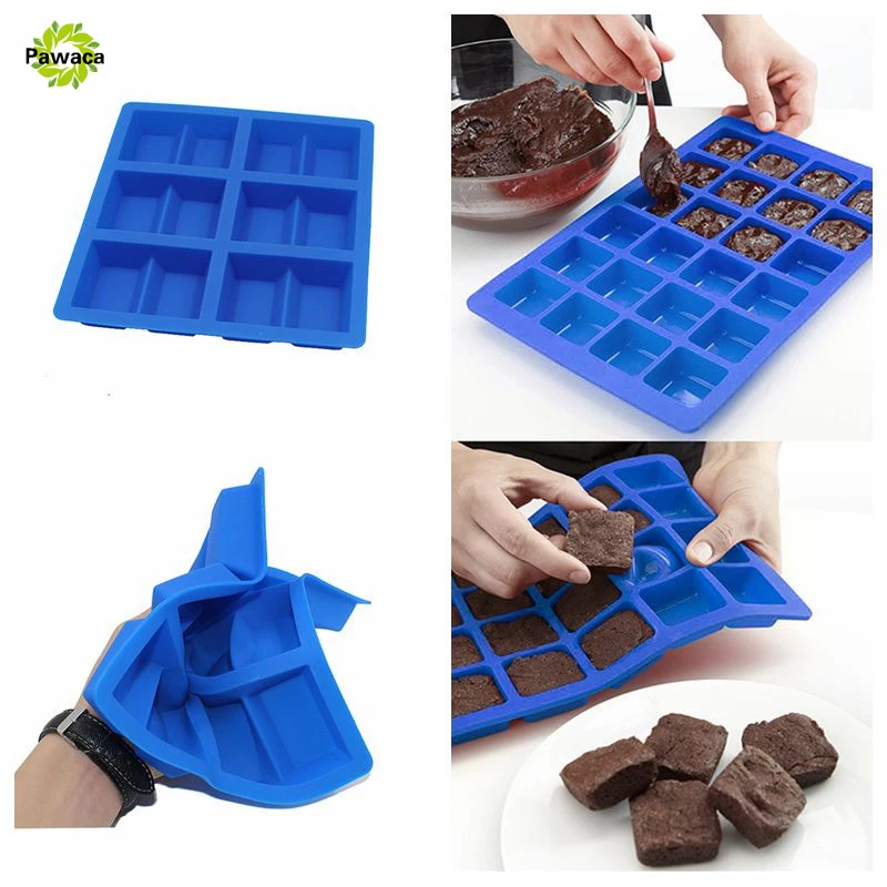

12 Cavities Handmade Rectangle Square Silicone Soap Mold DIY Chocolate Cookies Mould Cake Decorating Fondant Molds Baking Tools