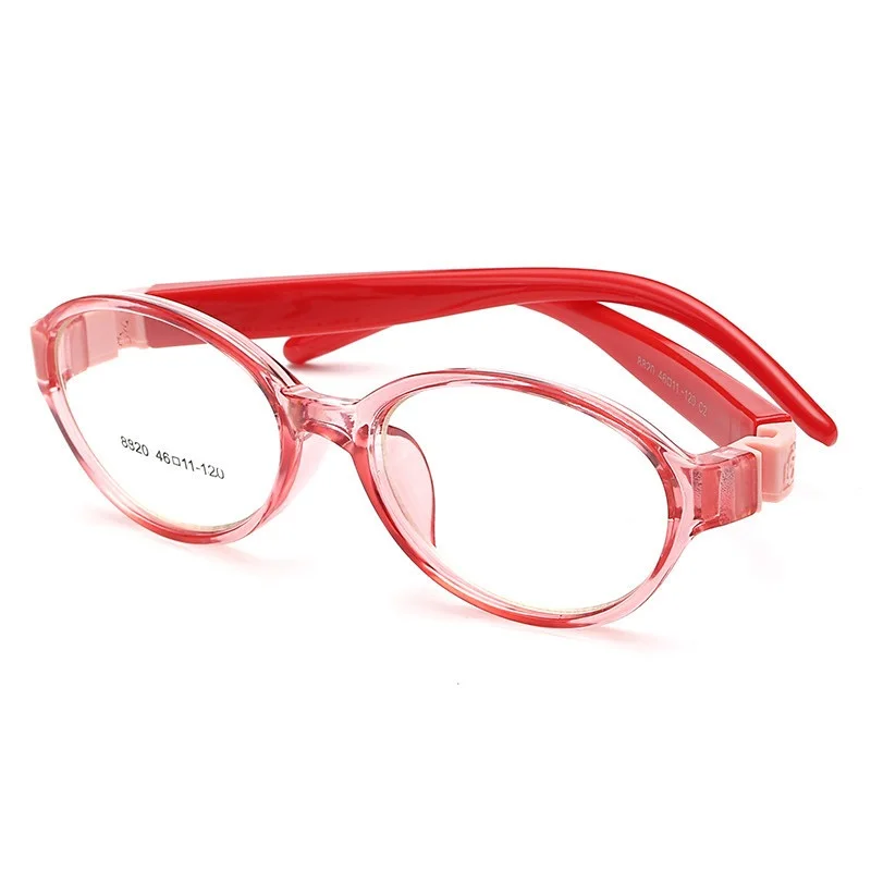 Flexibility Round Rimmed Glasses Children TR90 Flexible Frames for Kids