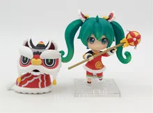 Anime Hatsune Miku Lion Dance Ver. Nendoroid PVC Figure Collection Toy 4'' Anime Hatsune Miku Lion Dance Ver. Nendoroid PVC Figure Collection Toy 4''