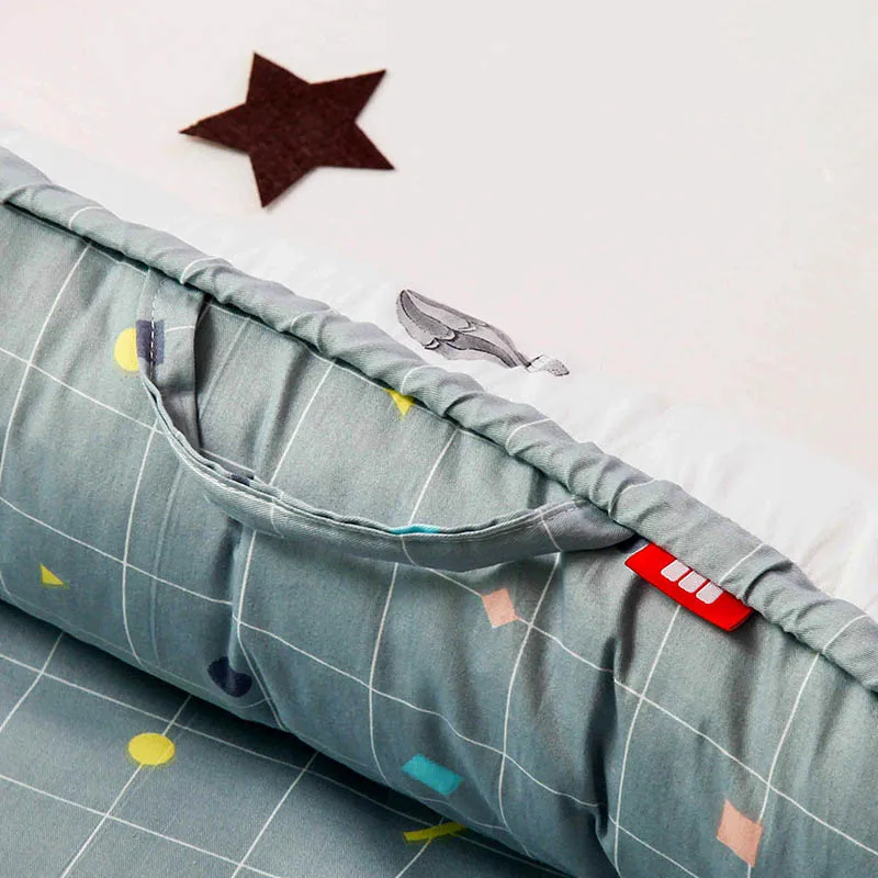 Детские спальные гнезда кровать съемный моющийся новорожденный люлька детская кроватка Хлопок Младенческая Колыбель 90x55 см