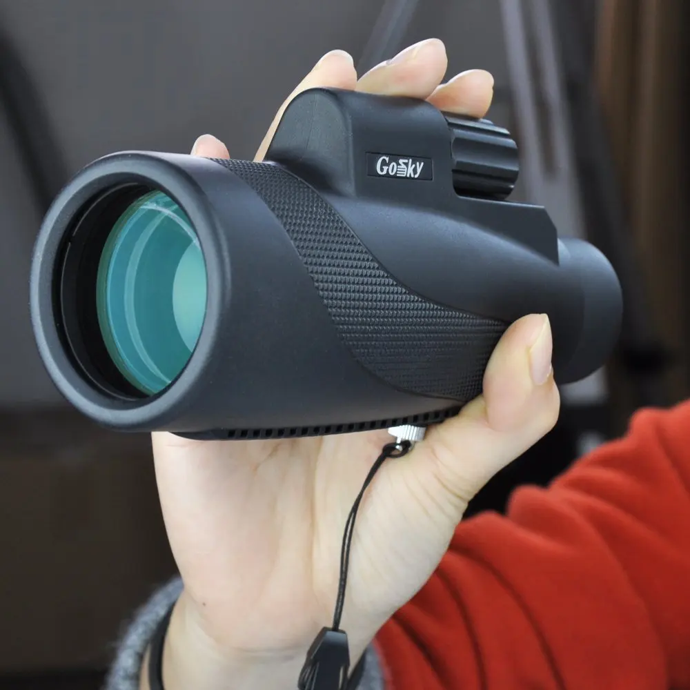 Titan 12X50 High Power Prism Monocular and Quick Smartphone Holder - Waterproof Fog- Proof Shockproof Scope -BAK4 Prism FM