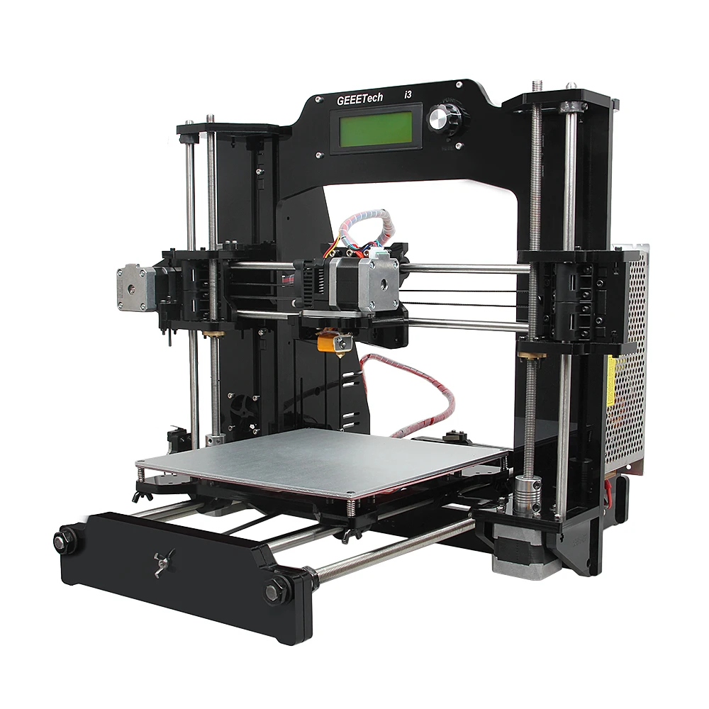  Geeetech I3-X 3D Printer Full Acrylic MK2A Heat-bed High Definition LCD 2004 Reprap Prusa DIY Kits 