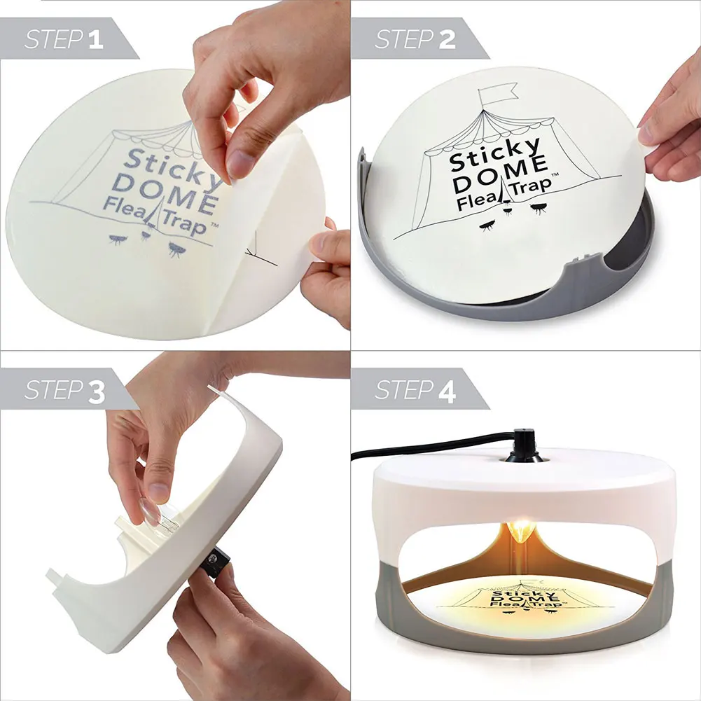 

Flea Killer Light Lamp Trap Sticky Pad Pest Control Odorless Non-toxic For Pet Home SLC88