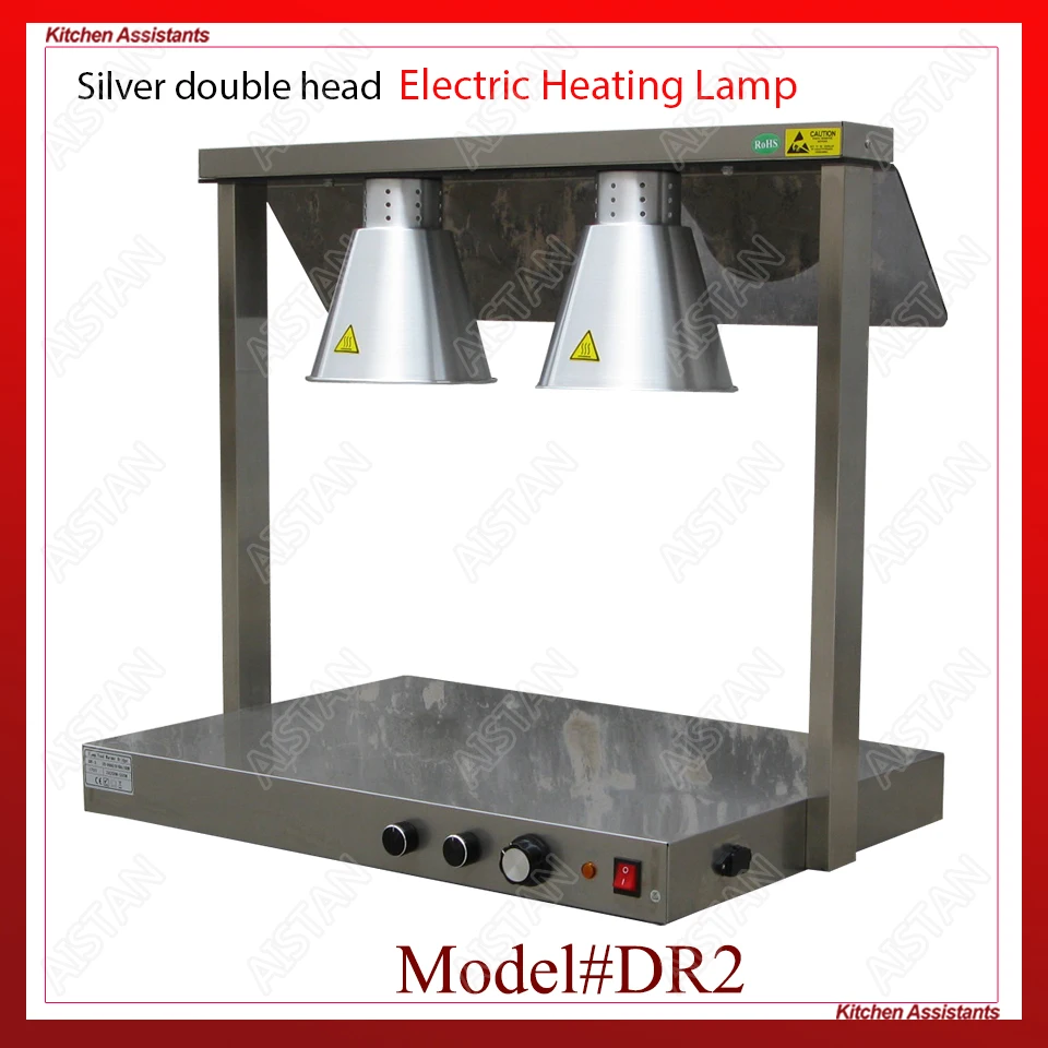DR1/DR2 electric stainless steel food warmer heating warming lamp light for restaurant