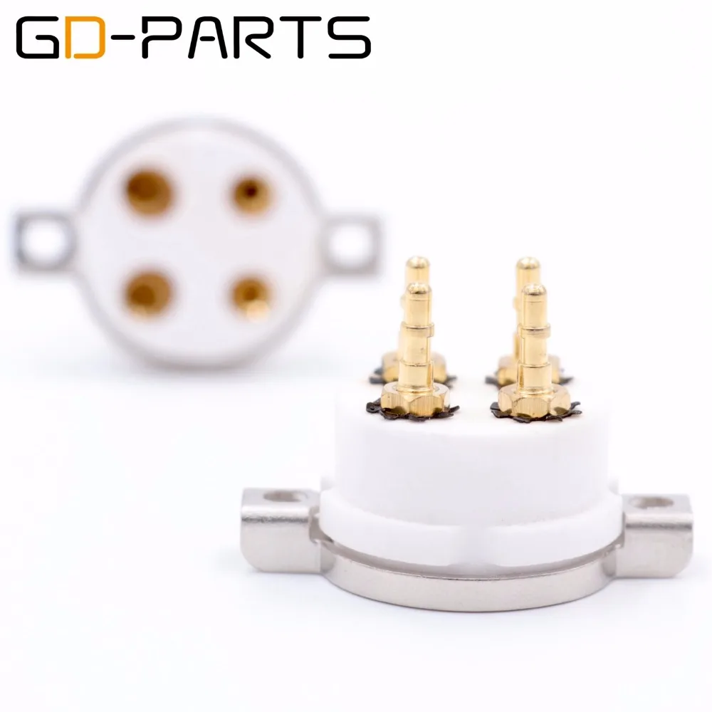 GD-PARTS высококачественные керамические 4pin трубки розетки для 2A3 300B PX4 5Z3P 5U4G 274A 45 71 Hifi винтажные AMP DIY Позолоченные булавки