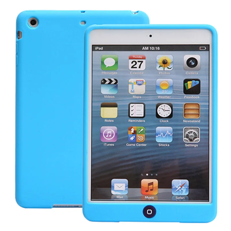 

Silicon Cover Case for iPad Mini 1 2 3 Jelly Bean Cute Solid Rubber Funda Shockproof Cases for Apple iPad Mini 3 Coque Capa