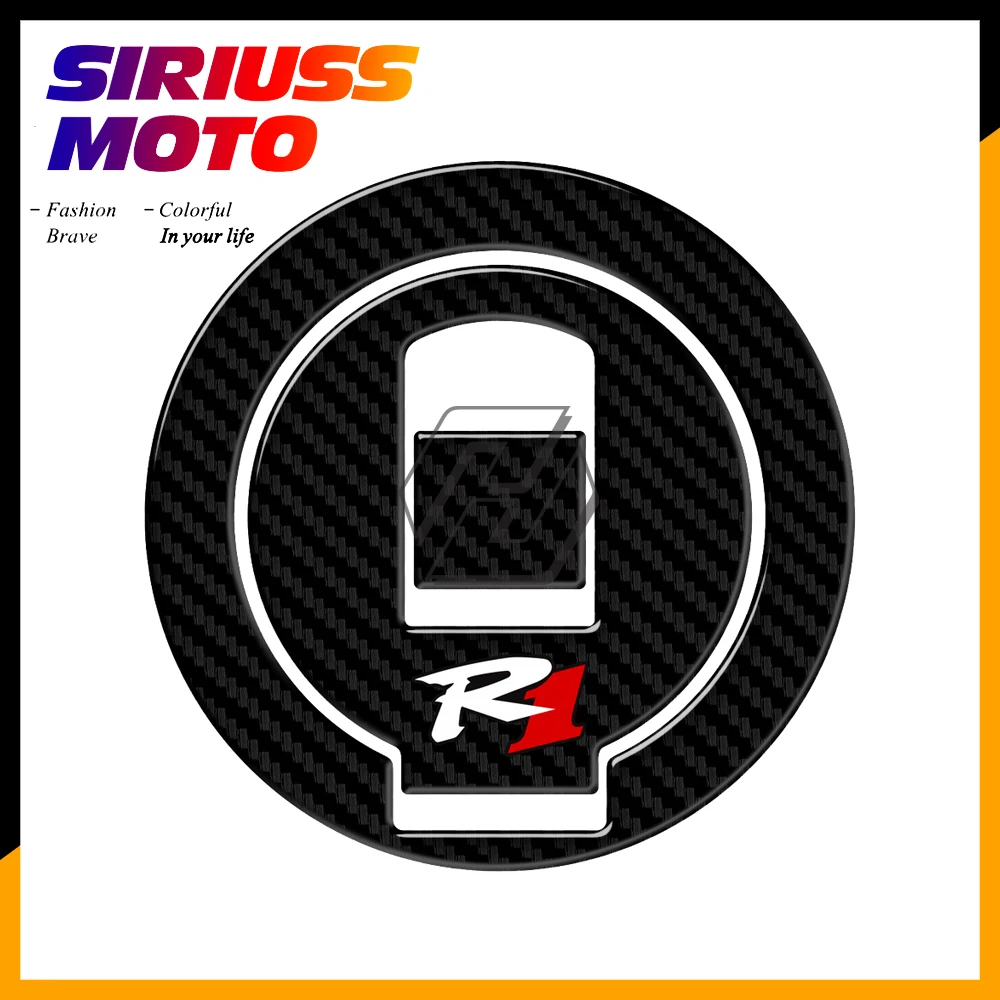 

3D Carbon-look Motorcycle Fuel Gas Cap Protector Decals Case for 98-99 Yamaha YZF-R1 R1 1998 1999