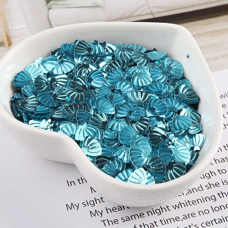 10g/pack 7mm Sea Shell Sequins Paillettes Sewing Material,Wedding Craft,Women Garment Kids DIY Accessories