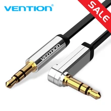 Vention 3.5mm Jack Audio Cable 3.5 Male to Male Cable Audio 90 Degree Right Angle AUX Cable for Car Headphone MP3/4 Aux Cord