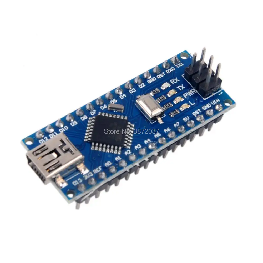 10 шт./лот USB Nano V3.0 ATmega328P CH340G 5 в 16 м микро Плата контроллера для Arduino