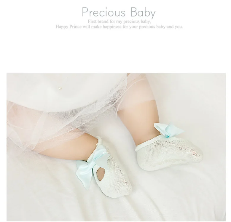 [Chaonono] 3 шт./партия, носки для малышей хлопковые кружевные носки с цветами для малышей Нескользящие короткие носки для новорожденных девочек, для детей