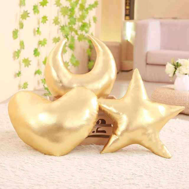 Soft Shining Sky Series Pillow Stuffed Moon/Star /Heart Plush Toys Soft Cushion Nice Sofa Pillow Kawaii Christmas Gift For Girl 3