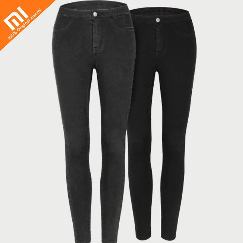 xiaomi mijia COTTONSMITH женские эластичные облегающие джинсы, высокие эластичные удобные джинсы с высокой талией, модные ковбойские джинсы