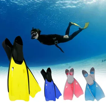 

Long Fins Snorkeling Equipment Swimming Frog Shoes Full Foot Swimming Snorkeling Flippers Training Diving Equipment for Adult