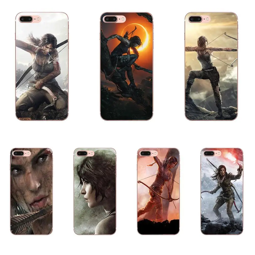 ТПУ 2017 новое поступление для Apple iPhone 4 4S 5 5C 5S SE 6 6S 7 8 Plus X XS Max XR Tomb Raider обои новейшие