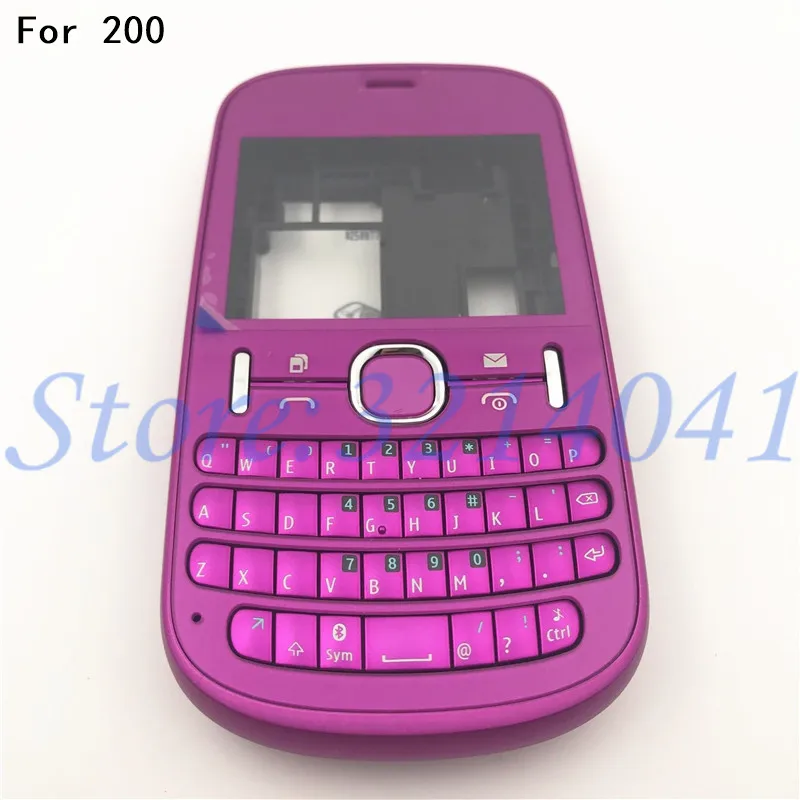 

For Nokia 200 New Full Complete Mobile Phone Housing Cover Case+Enlish Or Arabic Keypad With Logo