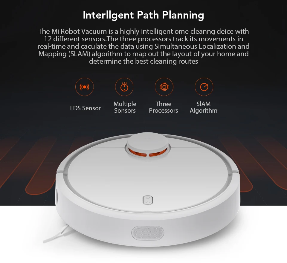 Xiaomi Mi Robot Vacuum Home Life Clearing Tool Automatic Sweeping Dust Sterilize Smart Planned Mobile App Remote Control (4)