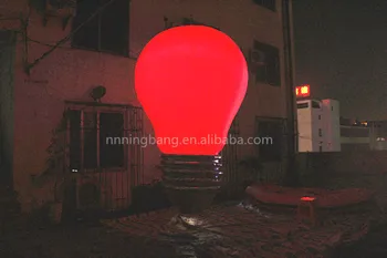 

Free shipping height 3m width 1.8m giant inflatable bulb for event decoration