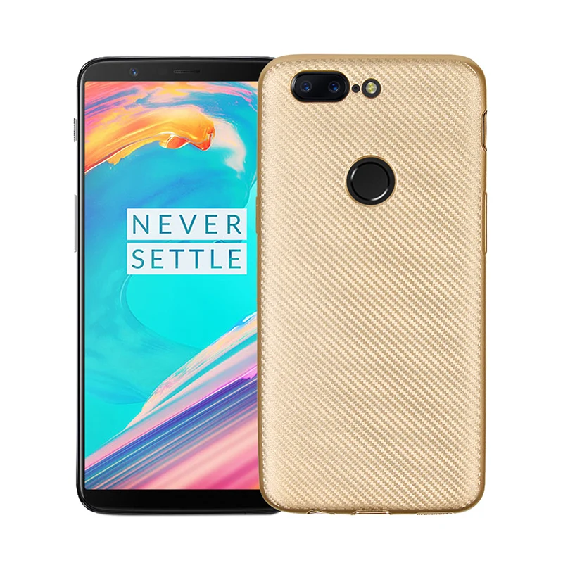 YueTuo Роскошный чехол для oneplus 5 5 t one plus 5 5T 5 t Ультра тонкий мягкий силиконовый чехол из ТПУ аксессуары для задней крышки - Цвет: gold