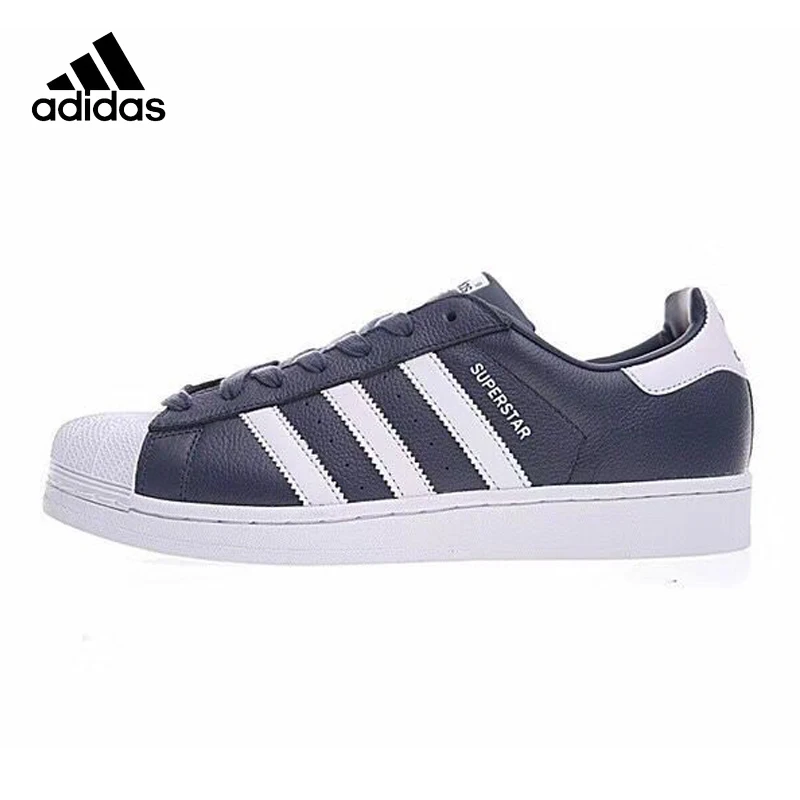 

Adidas Clover SUPERSTAR Shell Head Men's Skateboarding Shoes, Blue ,Wearable Breathable Lightweight BB2239 EUR Size M
