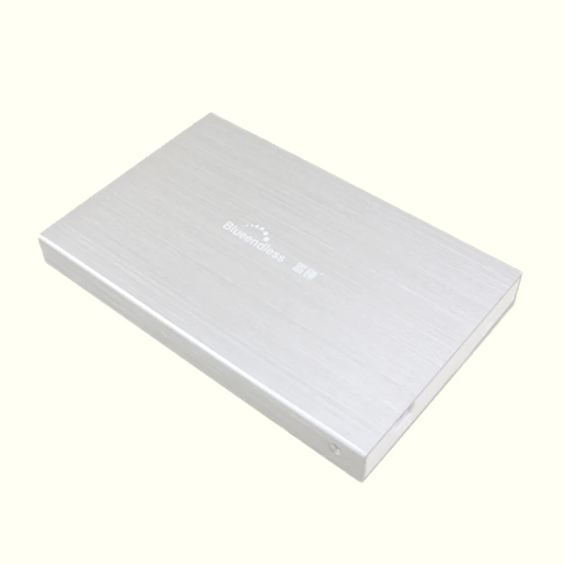 2pcslot Aluminum HDD Caddy SATA usb 2.0 hard disk enclosures 2.5 inch laptop mobile hard drive box carry case for 1TB hdd ssd  (1)