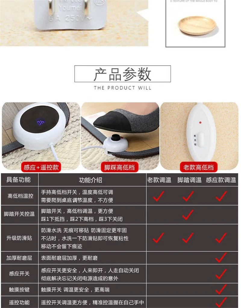 MND-10, углеродный кристалл ноги грелка, ноги грелка с подогревом коврик для ног, энергосберегающая теплая подкладка, тепло ног