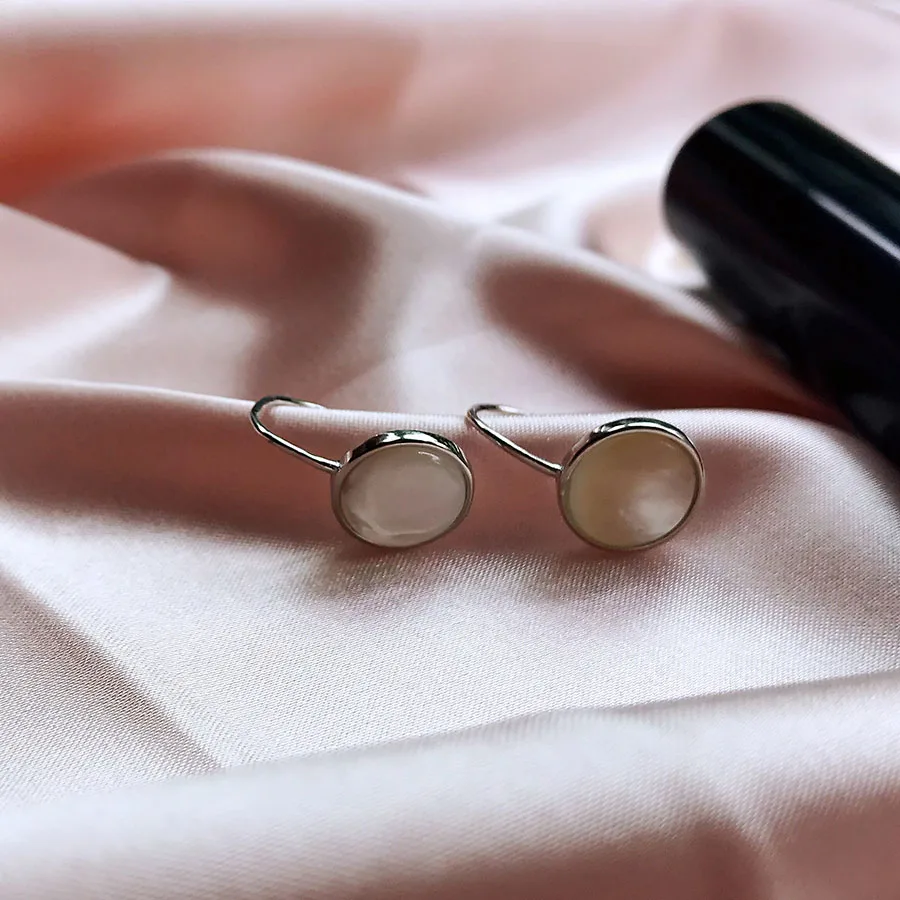 

Women Fashion Solid Silver Drop Earrings Clearance Sale 925 Sterling Silver Jewelry With Box Natural Pearl Accessories